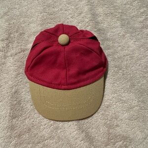 Red and Tan Dog Cap